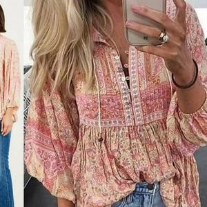 SPELL & Gypsy Collective Poinciana Top Blouse
